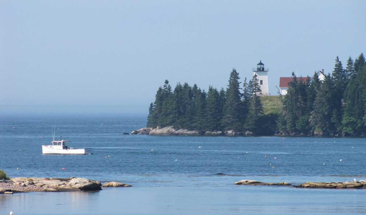 Swan's Island's Burnt Cove Light.