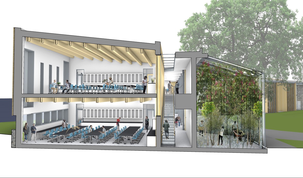 Artist's rendering of new building