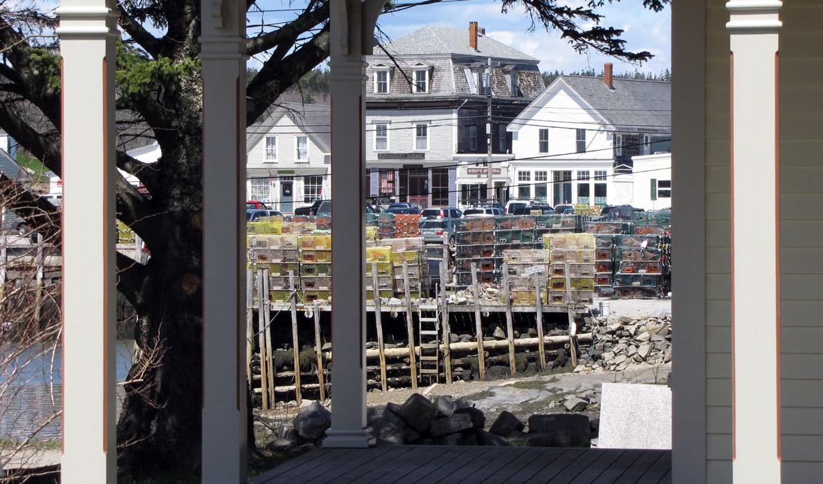 Vinalhaven as seen from a porch.