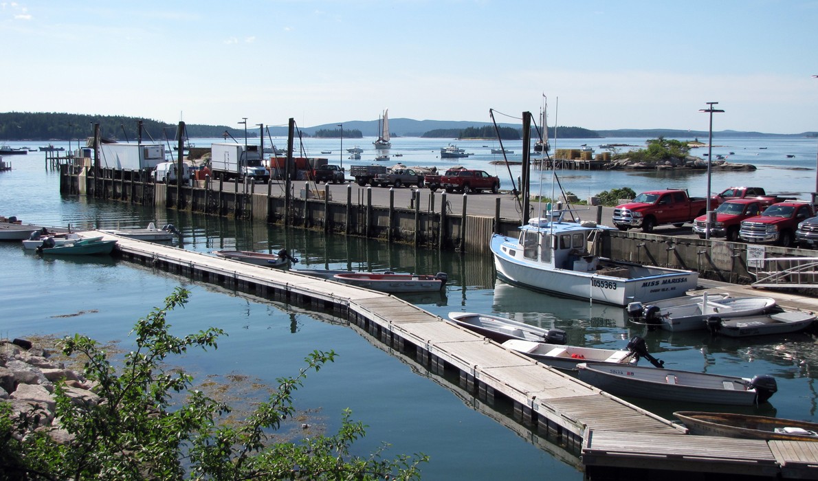 Stonington's fish pier.