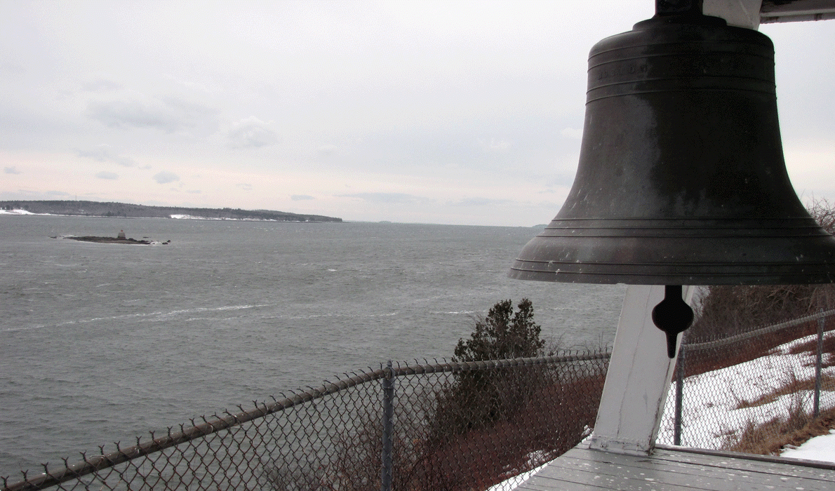 A view of the mouth of the Penobscot River from Fort Point in Stockton Springs.