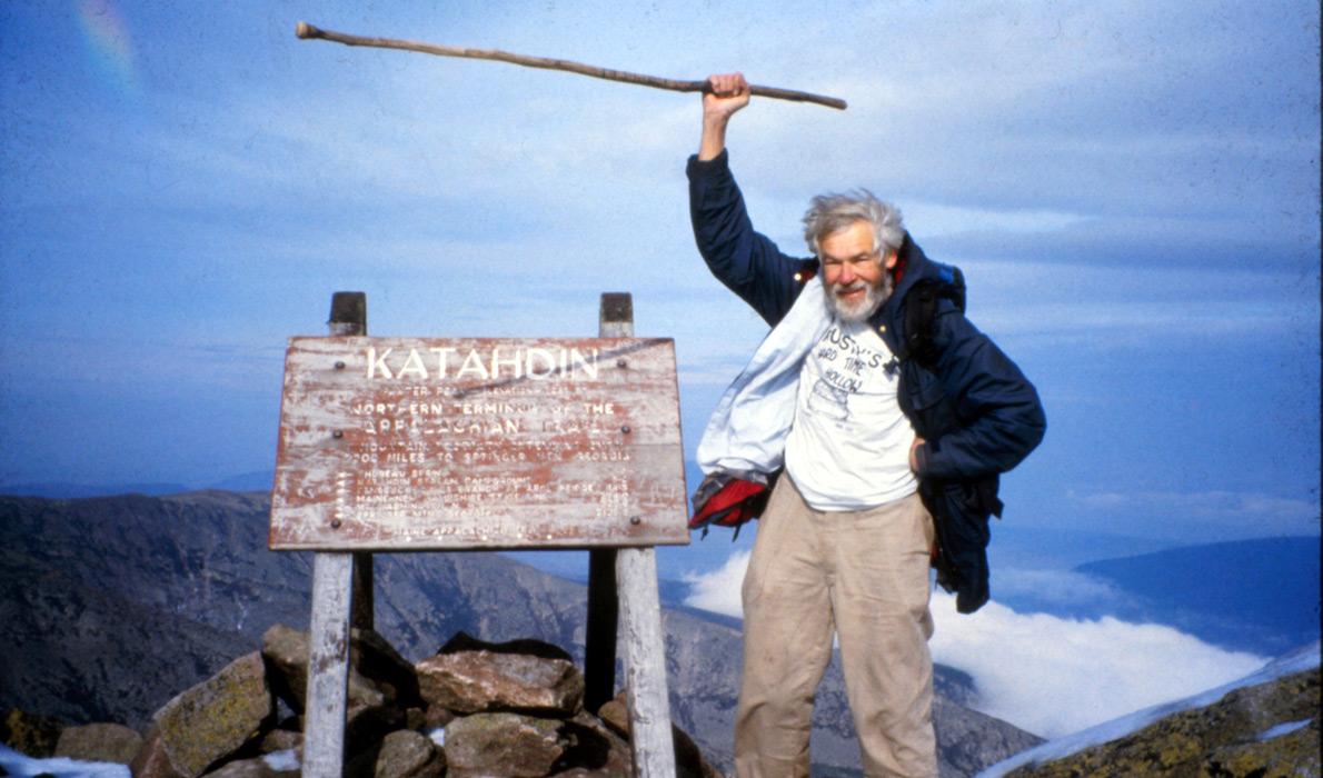 Bob Cummings atop Mount Katahdin