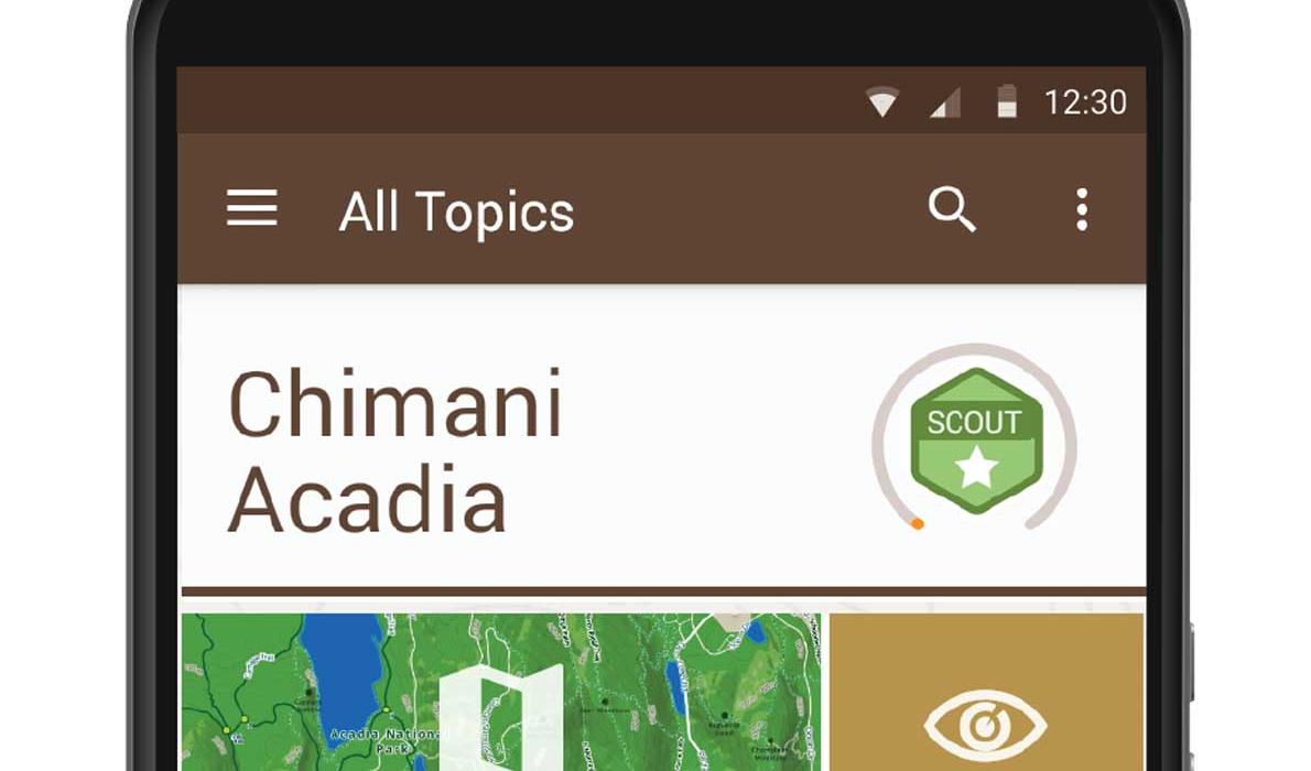 Chimani app on phone