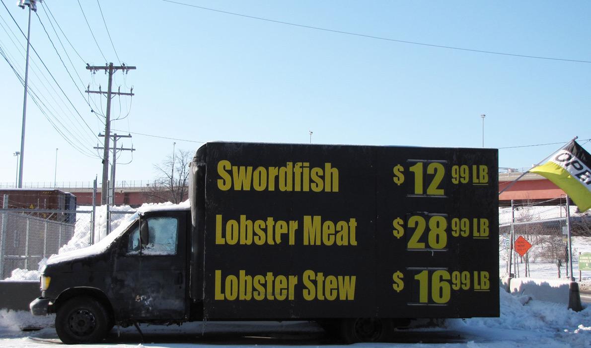 Fish prices in Portland in January 2015.