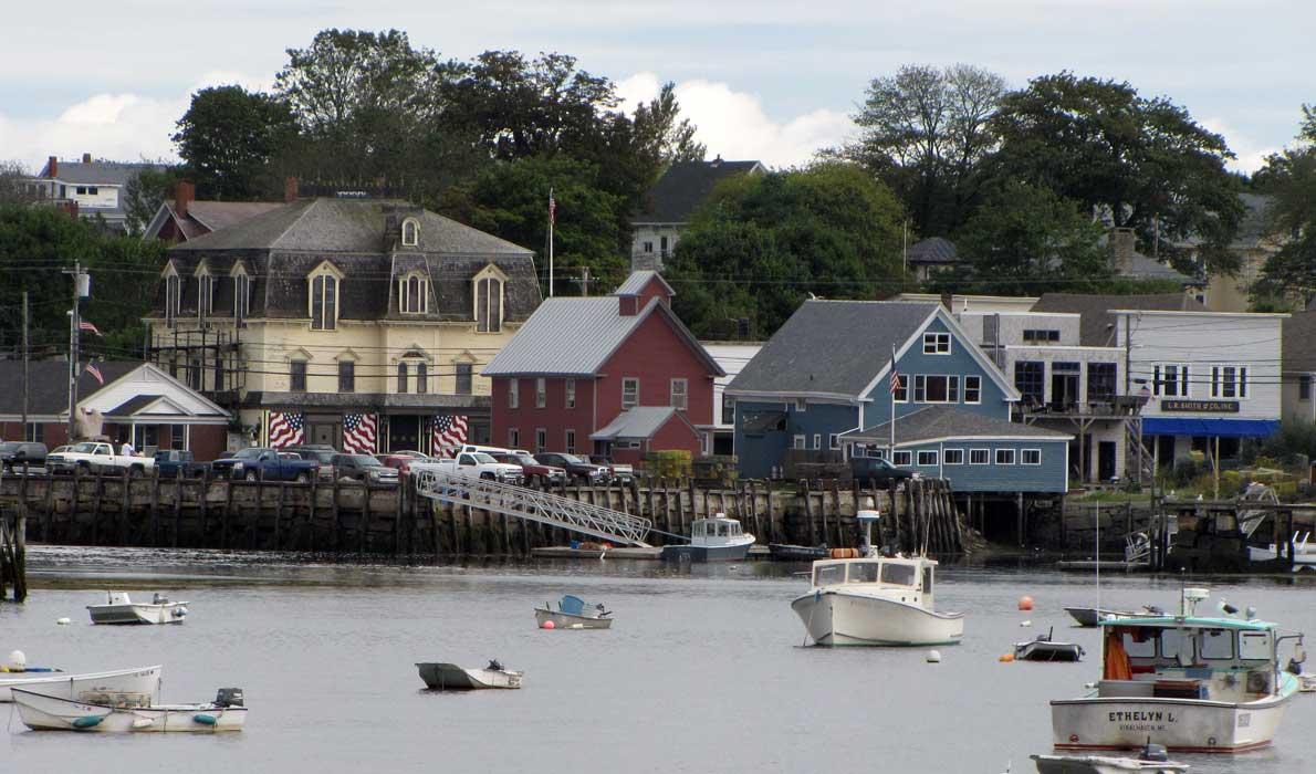 Vinalhaven village from the water.