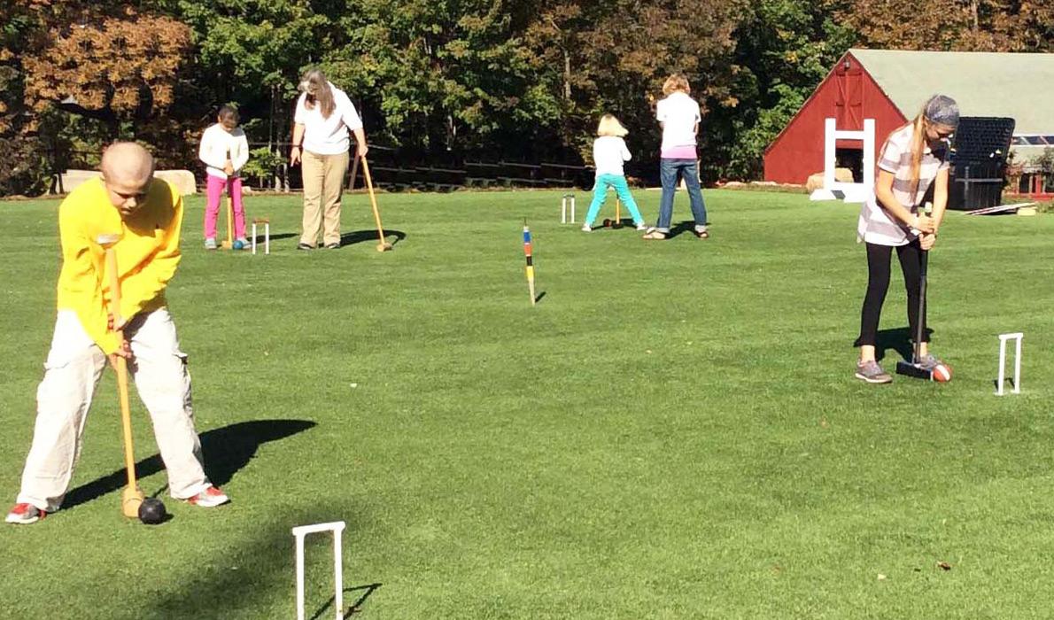 Learning golf croquet