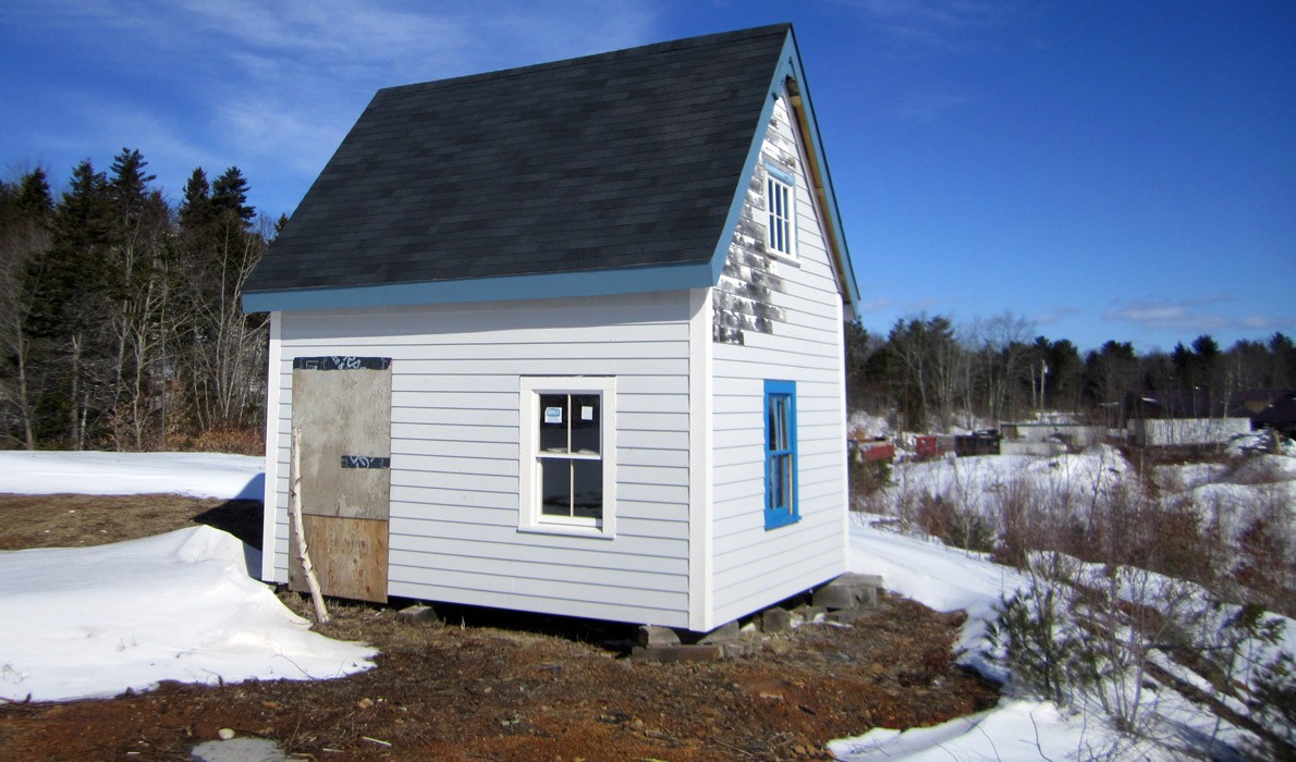 The Murphy house at its current, temporary location.