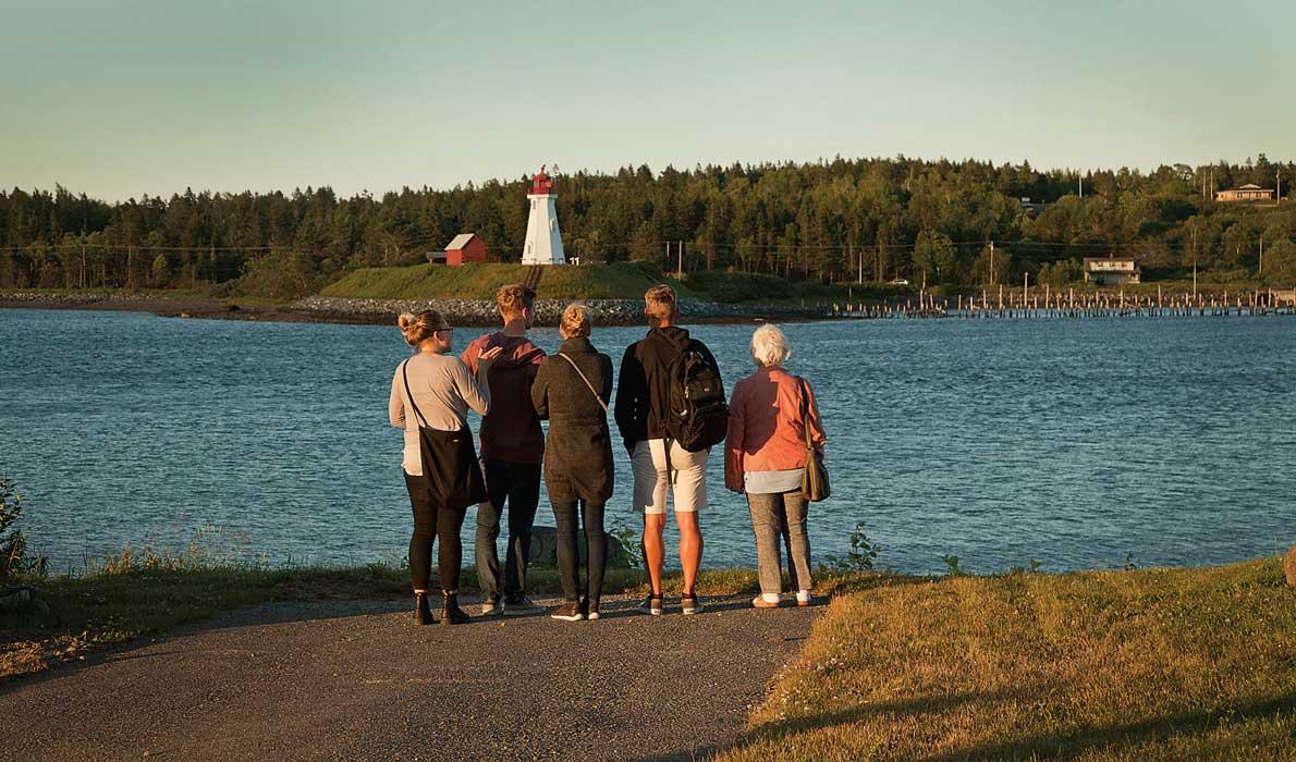 Looking across to Canada.