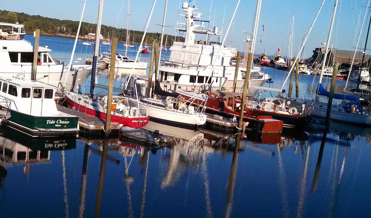 Front Street Shipyard's marina