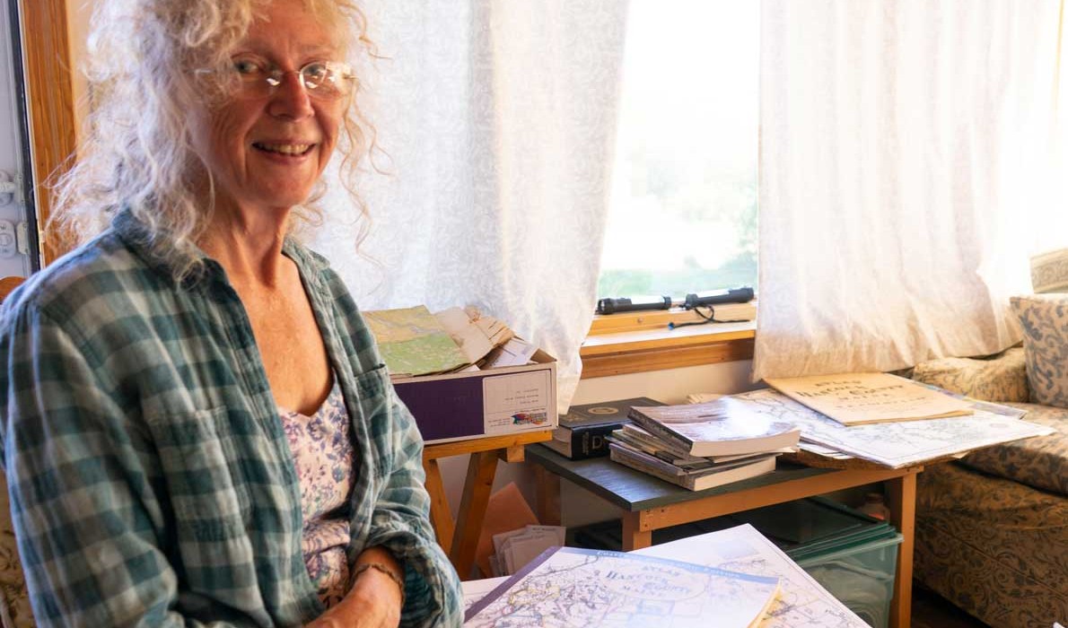 Jane Crosen in her home in Penobscot. PHOTO: TOM GROENING