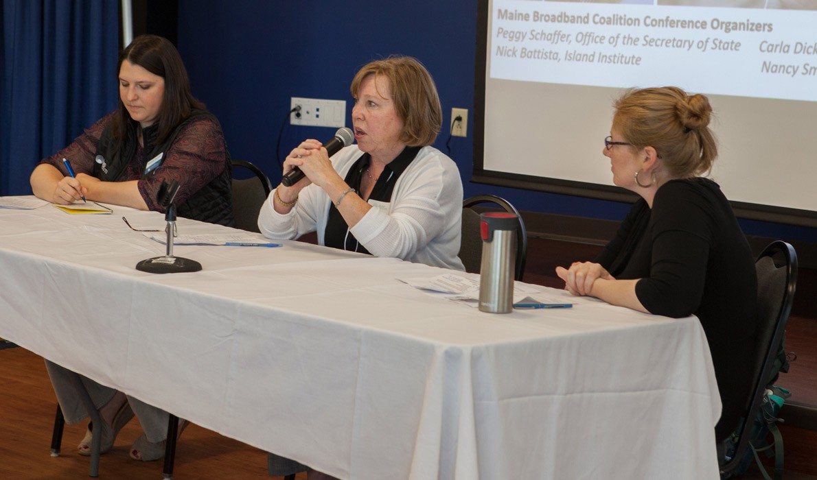  A panel discusses how broadband internet...