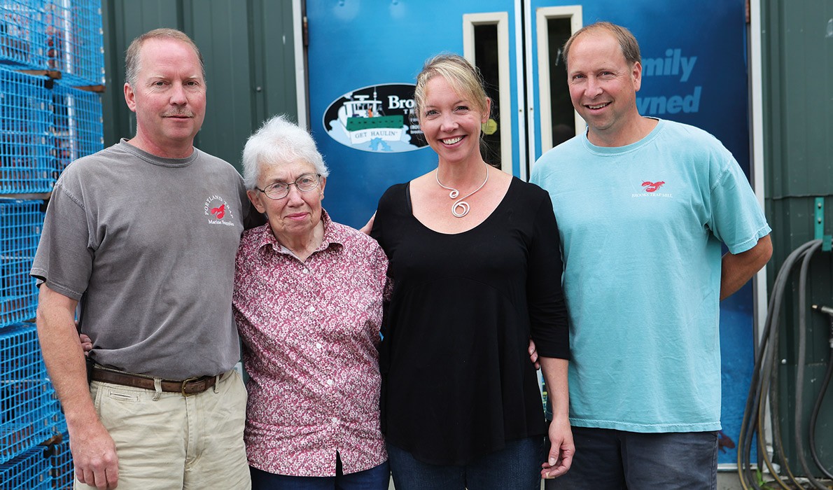 The Brooks family, from left: Mark, Sally, Julie and Stephen.