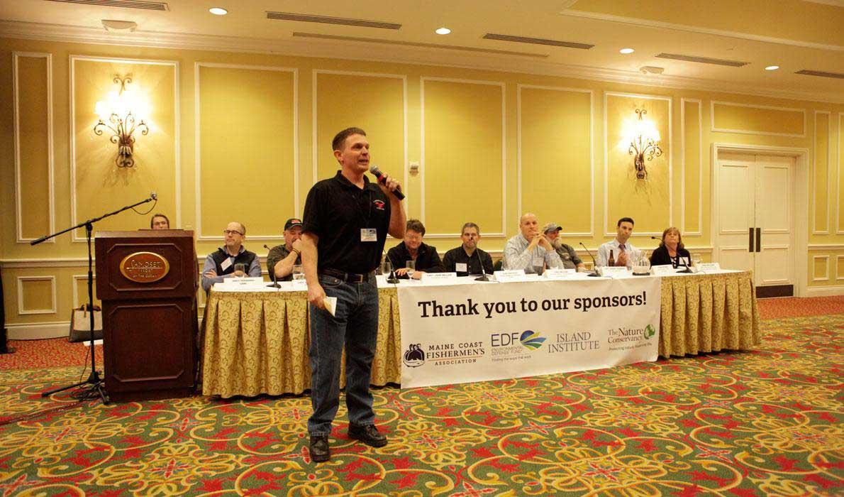 Brian Cushman speaks at Fishermen's Forum