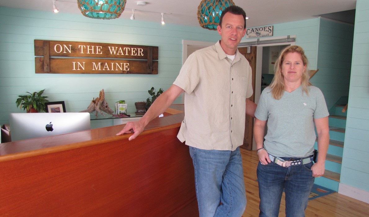 Justin and Tiffany Ford, owners of On The Water In Maine.