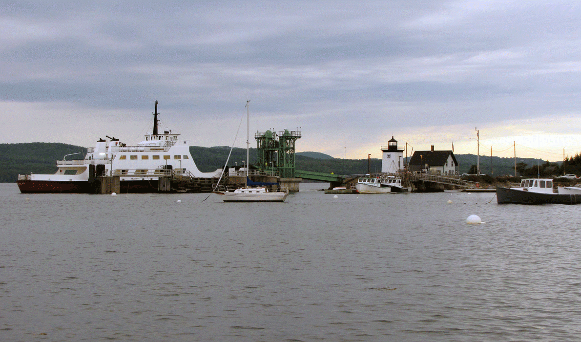 The Islesboro ferry and island landing.