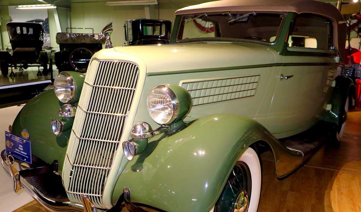 Edsel Ford's car at the Seal Cove Auto Museum.