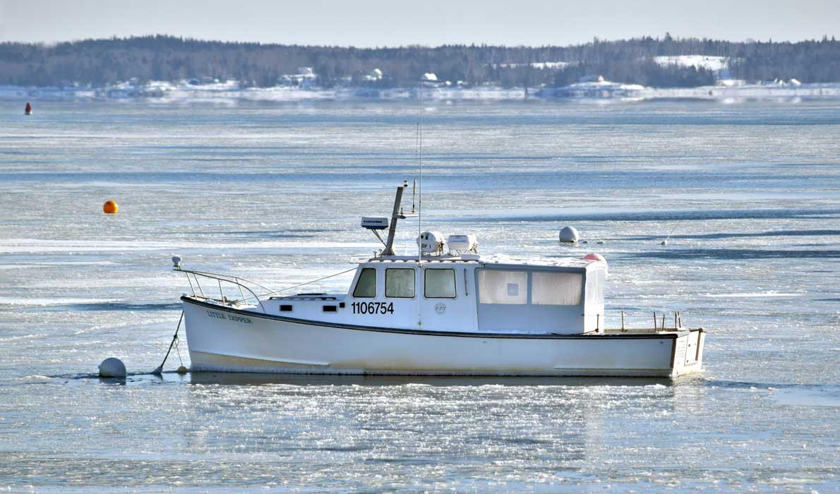 boat in ice