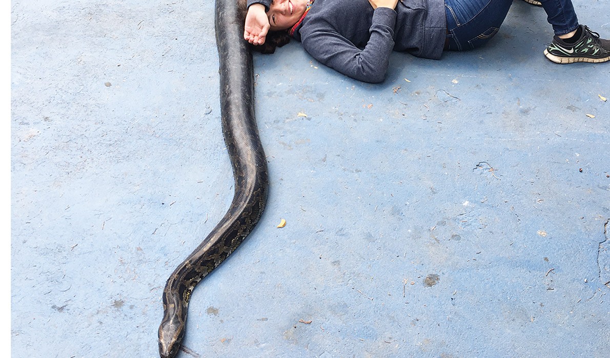 Andrea Shane with one of her patients