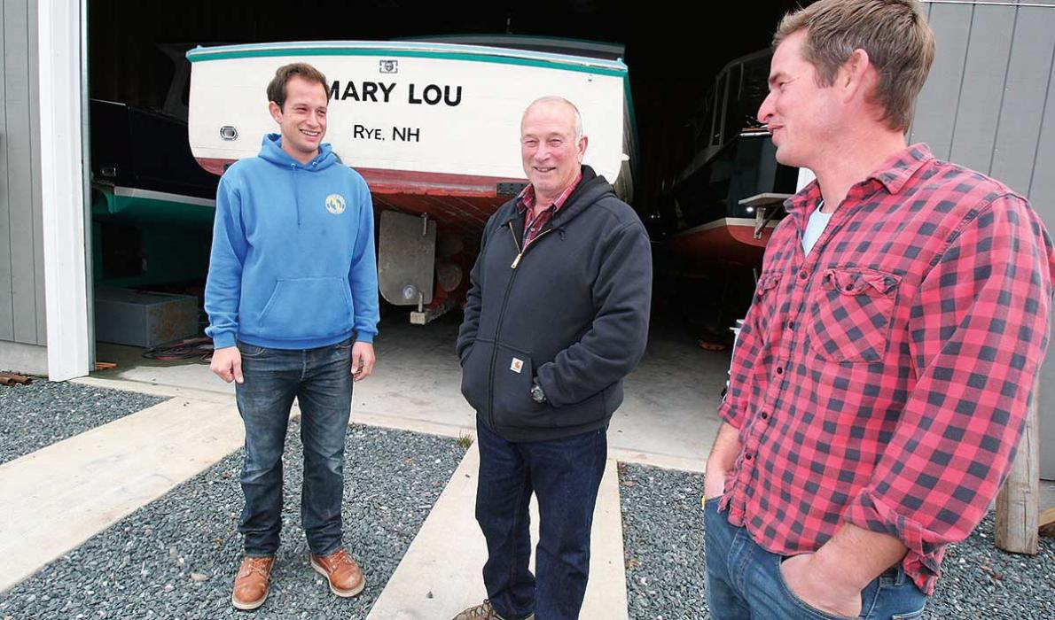 From left, Seth, Ed and Josh Gray.