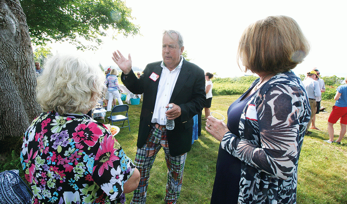 James Singerling of the Great Cranberry Island Historical Society's campaign to raise $450,000 to sustain the society's programs.