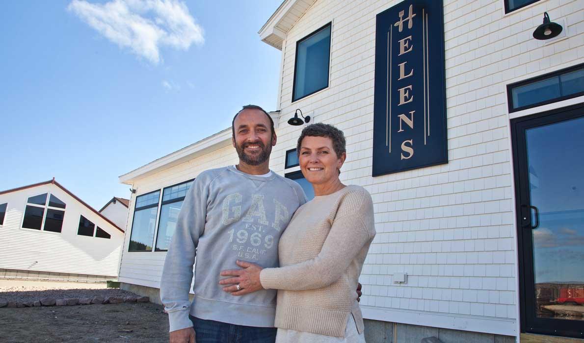 Julie and David Barker, who own and operate Helen's Restaurant in Machias.