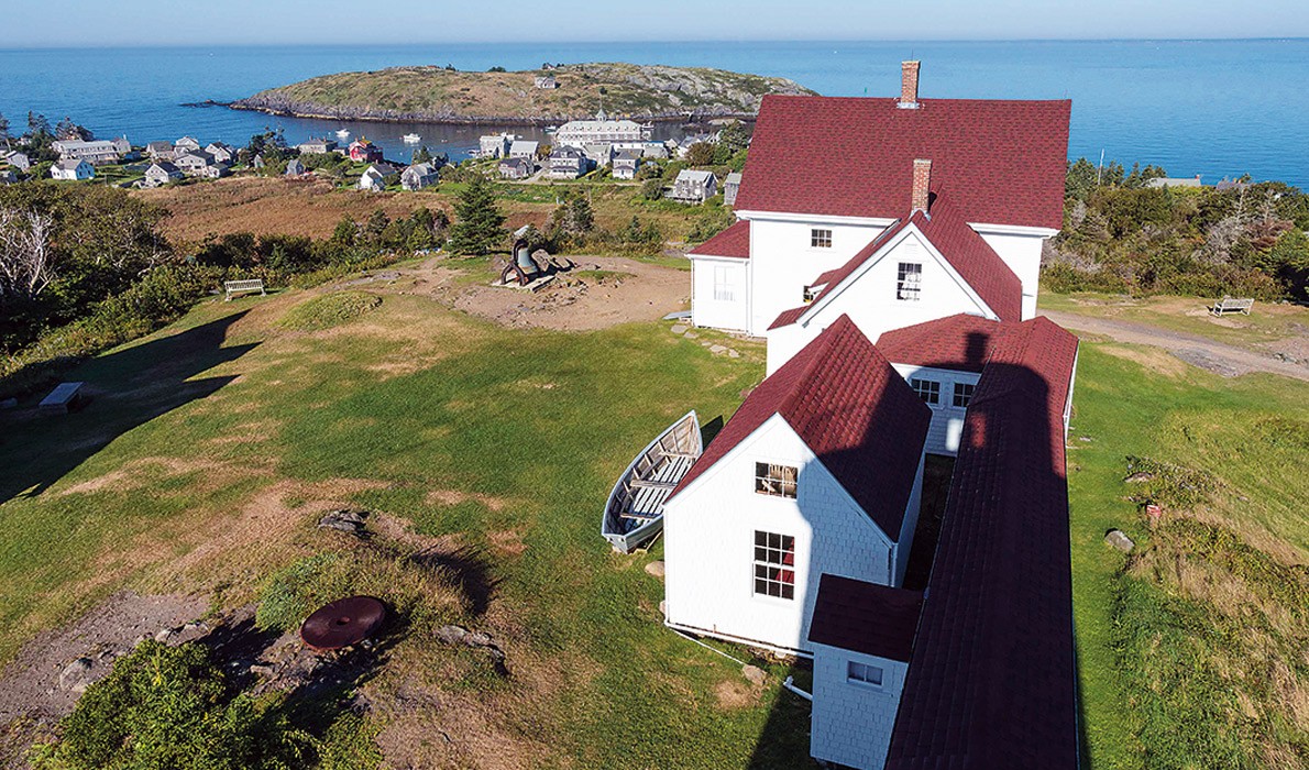 The museum, as seen from the lighthouse tower.