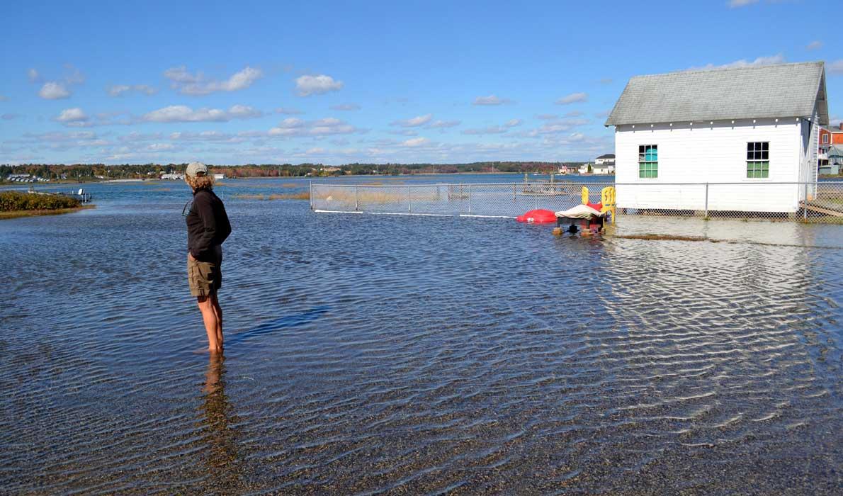 High tide in Wells.