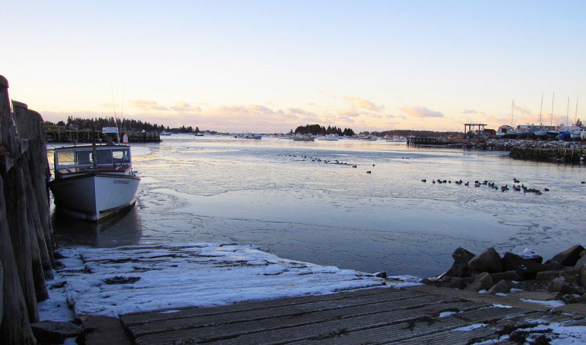 Winter day dawns on Vinalhaven