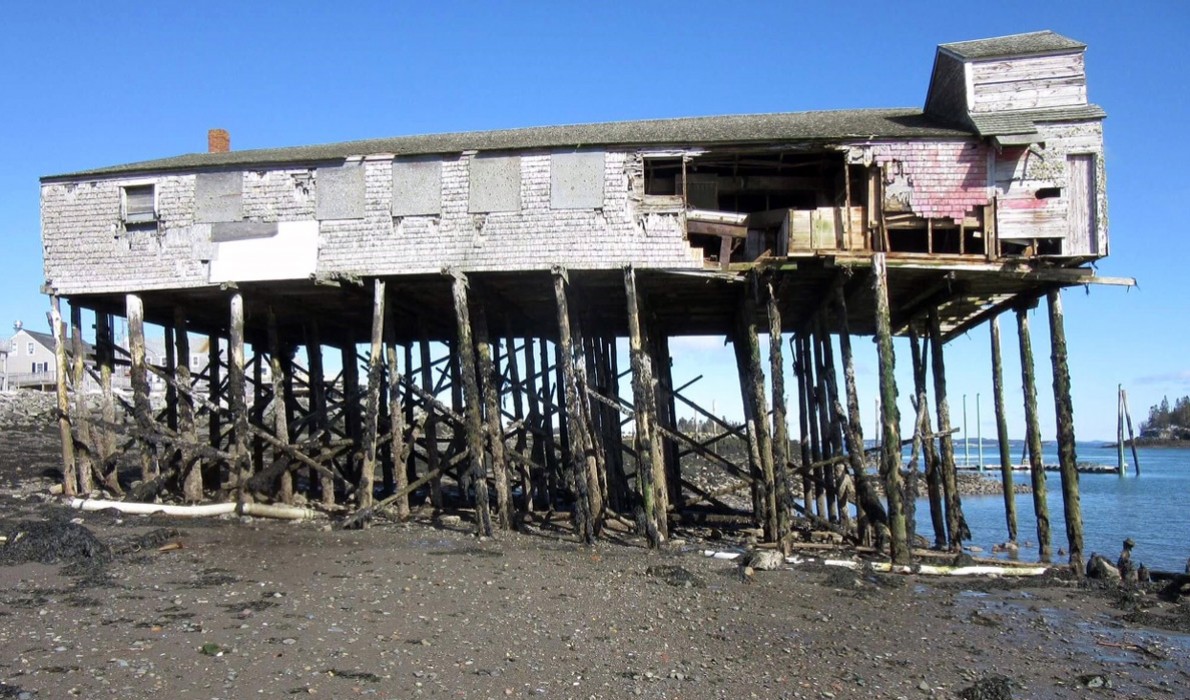 Lubec's "brining shed."