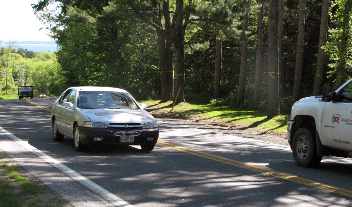 Part of Route 1 north of Camden village which DOT wants to rebuild and widen.