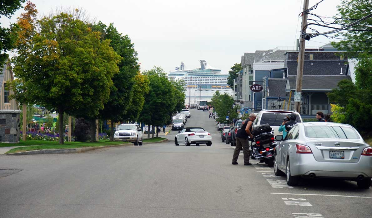 West Street in Bar Harbor.