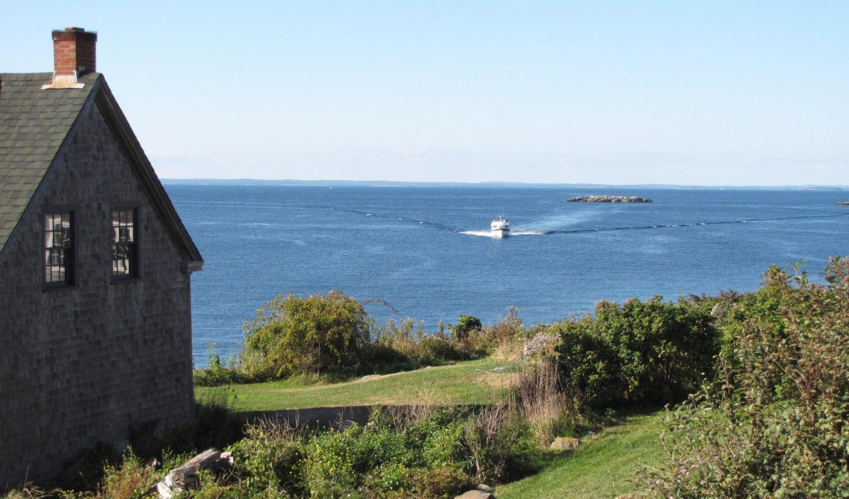 Mailboat approaches Monhegan