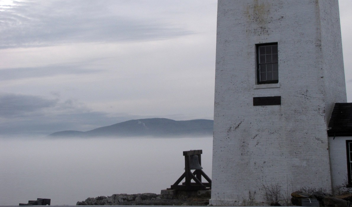 Fog off Grindle Point, Islesboro.