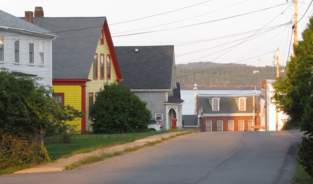 Eastport street scene,