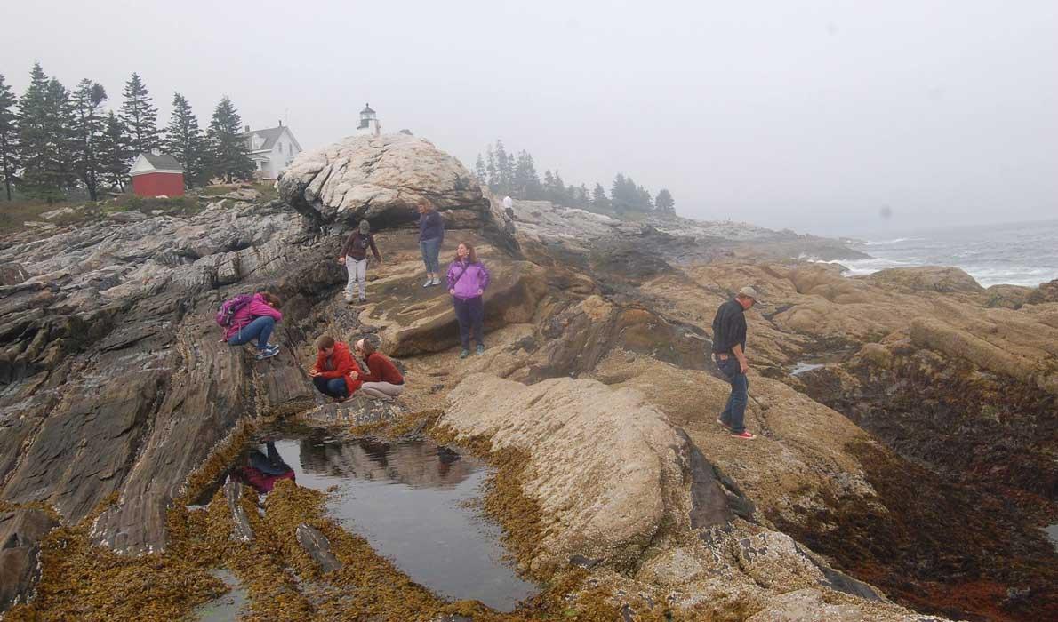 SEA Fellows at Pemaquid Point.