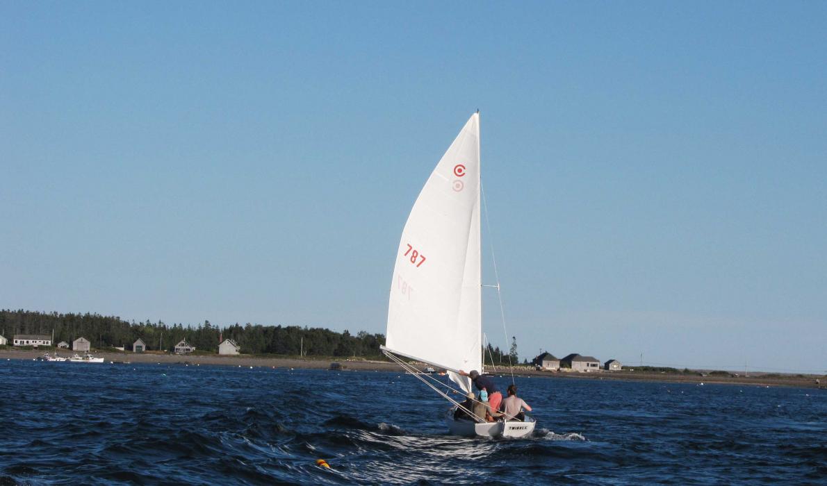 sailing toward Islesford