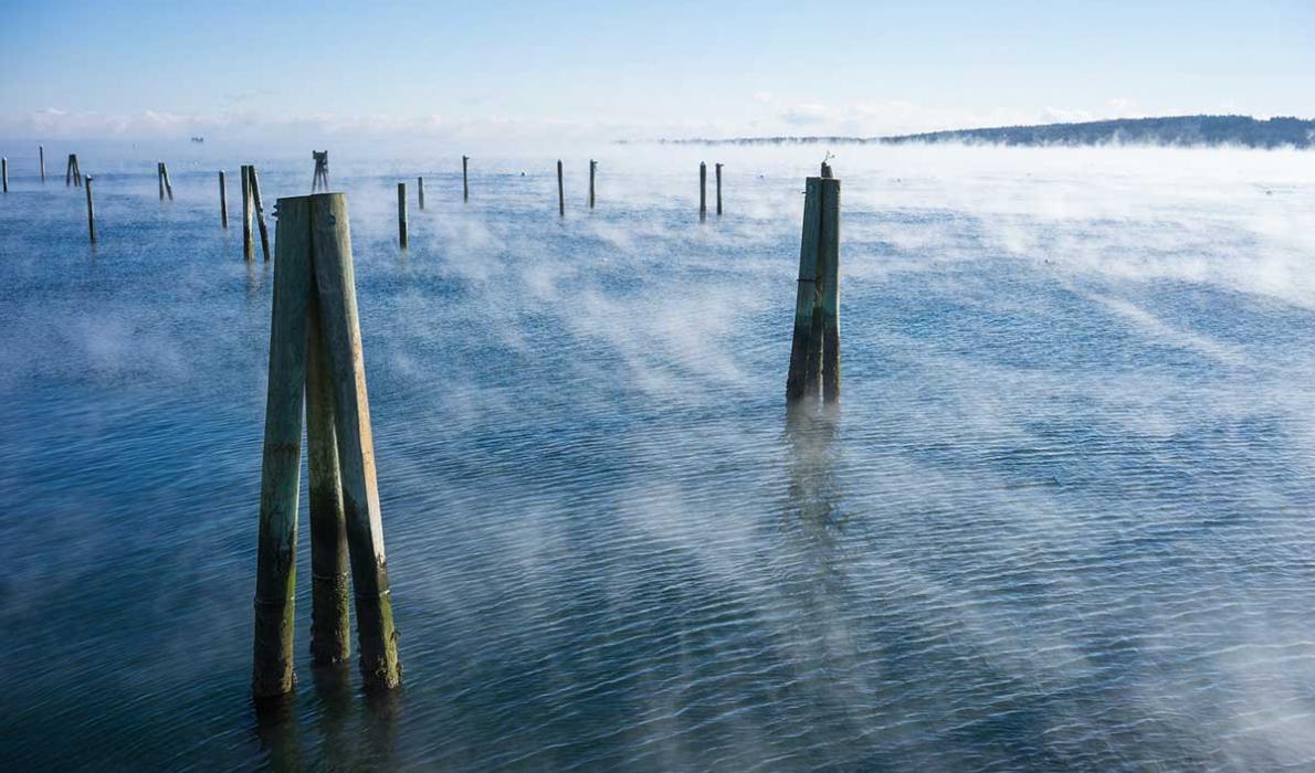 Sea smoke, Rockland