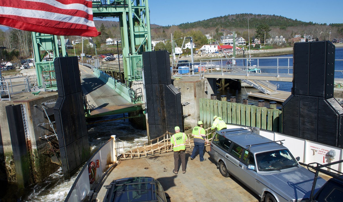 Ferry departing Lincolnville for Islesboro.