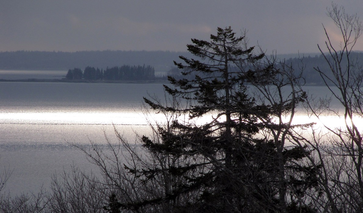 Weird sky over Penobscot Bay