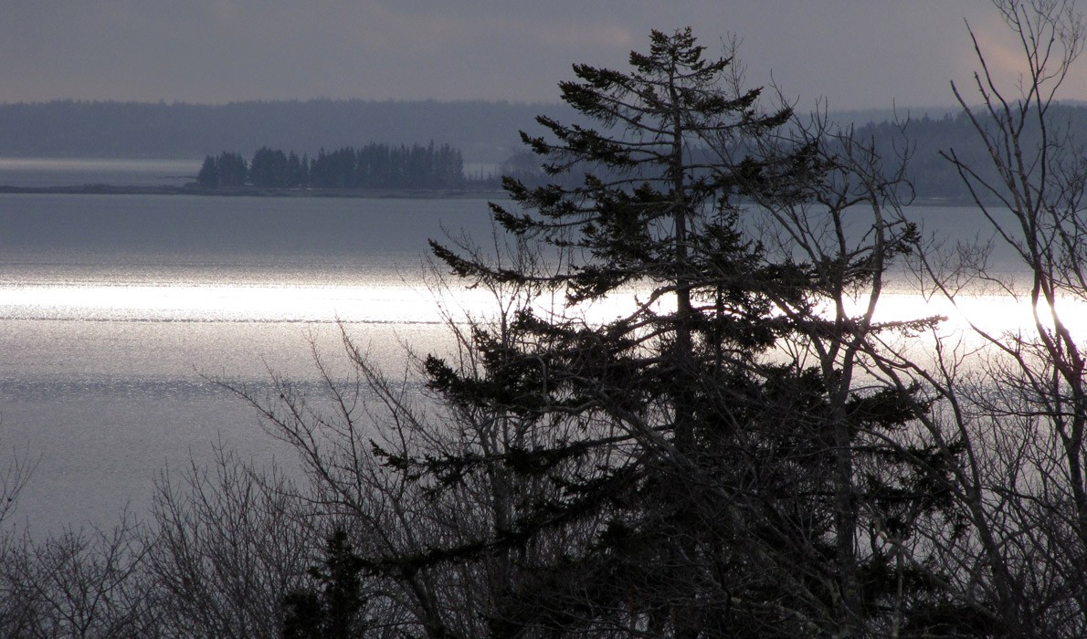 Weird light over Penobscot Bay